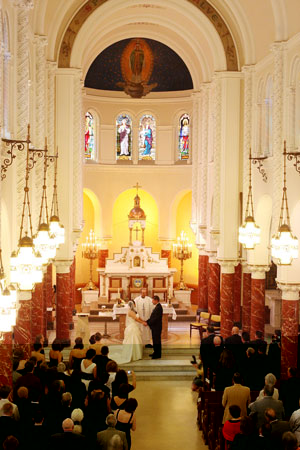 Any baptized Roman Catholic may marry at Notre Dame des Victoires Church 